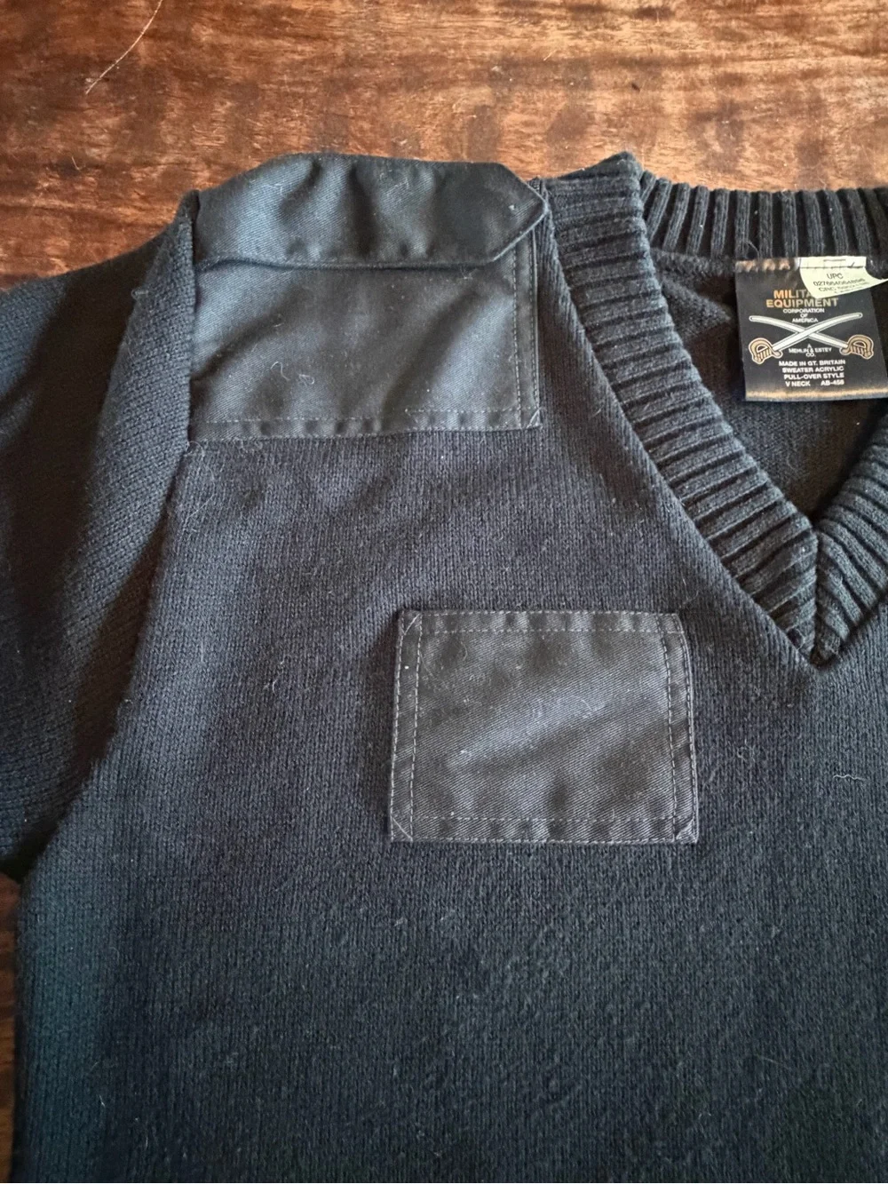 Vintage Military Equipment Corp Men’s Commando Sweater Black 1990s Made in Great